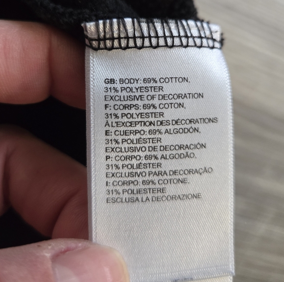 Euc The North Face Black Hoodie with White Logo Sz M In Men's. - Picture 7 of 7